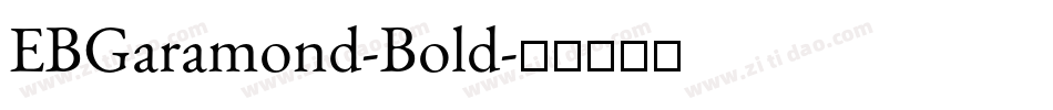 EBGaramond-Bold字体转换