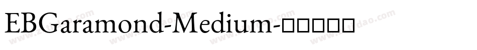 EBGaramond-Medium字体转换