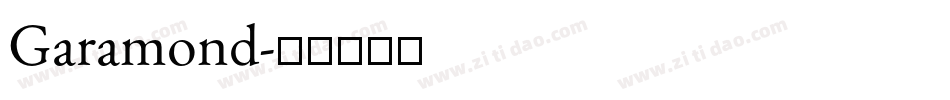 Garamond字体转换