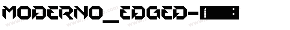 moderno_edged字体转换