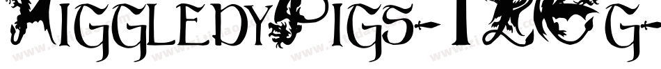 HiggledyPigs-1LEg字体转换