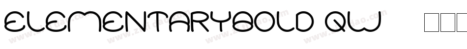 ElementaryBold-qw70字体转换