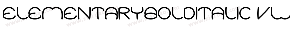ElementaryBoldItalic-VwOV字体转换 ElementaryBoldItalic-VwOV字体转换