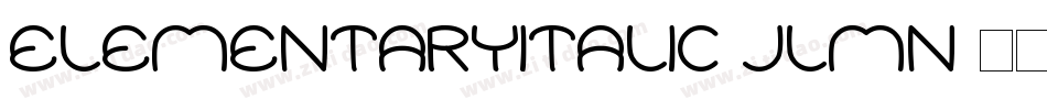 ElementaryItalic-Jlmn字体转换