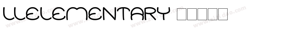 LLElementary字体转换