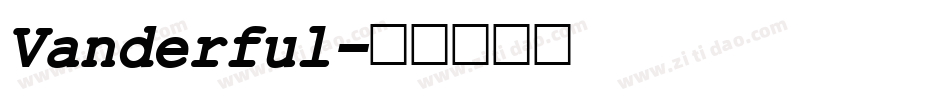 Vanderful字体转换