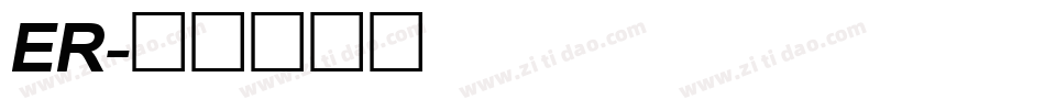 ER字体转换