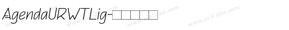 AgendaURWTLig字体转换