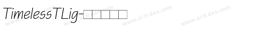 TimelessTLig字体转换