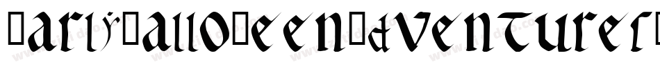 EarlyHalloweenAdventures-KRxA字体转换