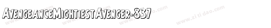 AvengeanceMightiestAvenger-837g字体转换