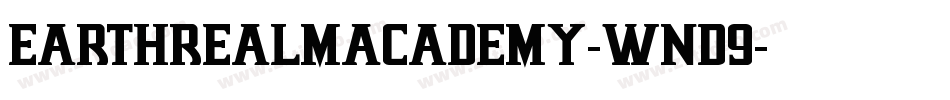EarthrealmAcademy-WnD9字体转换