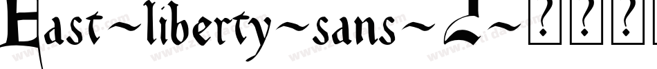 East-liberty-sans-2字体转换