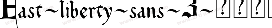 East-liberty-sans-3字体转换