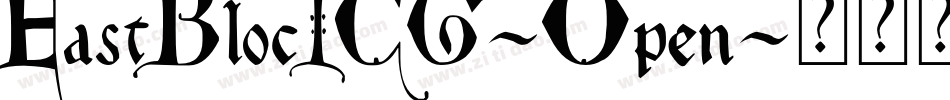 EastBlocICG-Open字体转换