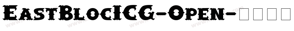 EastBlocICG-Open字体转换