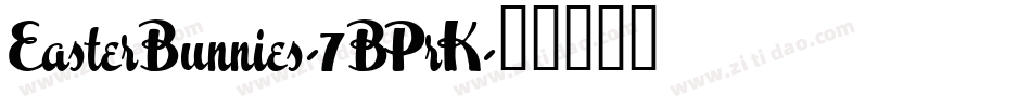 EasterBunnies-7BPrK字体转换