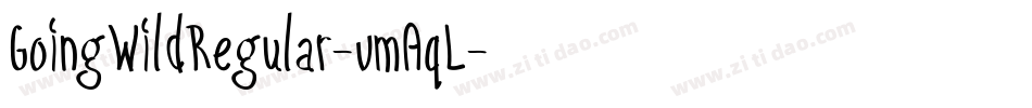 GoingWildRegular-vmAqL字体转换