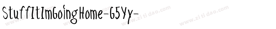 StuffItImGoingHome-G5Yy字体转换