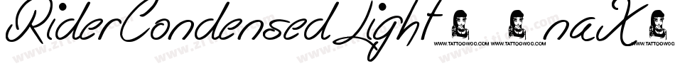 RiderCondensedLight-2naX字体转换