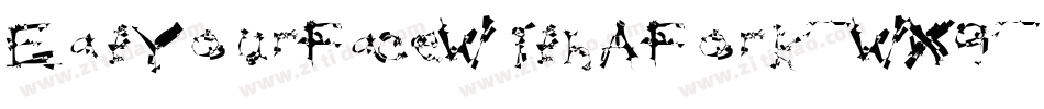 EatYourFaceWithAFork-WX9字体转换