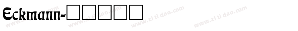 Eckmann字体转换