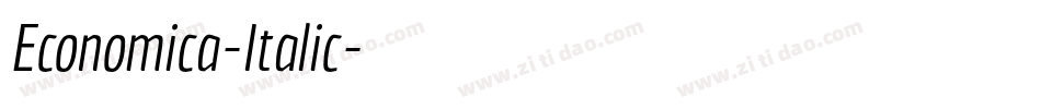 Economica-Italic字体转换