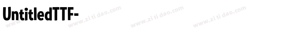 UntitledTTF字体转换