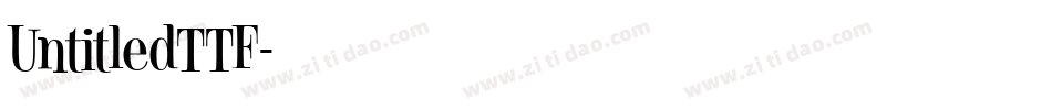 UntitledTTF字体转换
