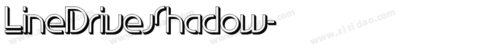 LineDriveShadow字体转换