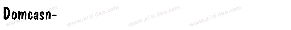 Domcasn字体转换