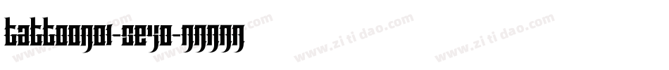 TattooNo1-8e40字体转换