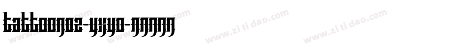 TattooNo2-YXyo字体转换