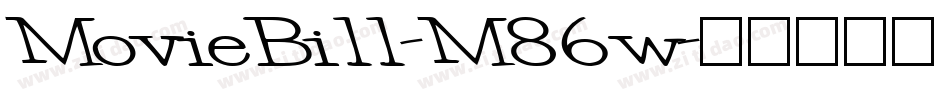MovieBill-M86w字体转换