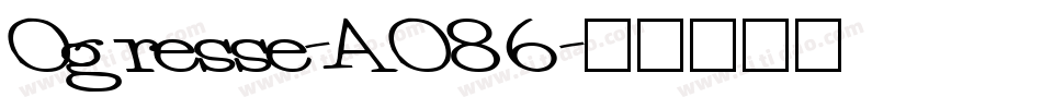 Ogresse-AO86字体转换