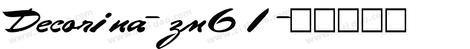 Decorina-zm61字体转换