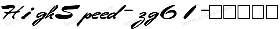 HighSpeed-zg61字体转换