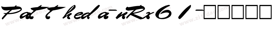 Pattheda-nRx61字体转换