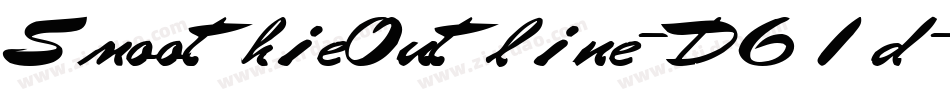 SmoothieOutline-D61d字体转换