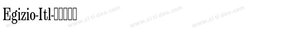 Egizio-Itl字体转换