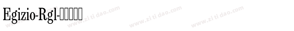 Egizio-Rgl字体转换