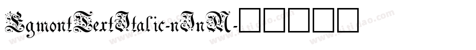 EgmontTextItalic-nJnM字体转换