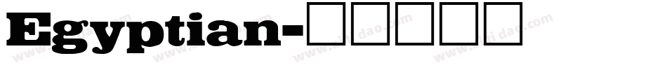 Egyptian字体转换