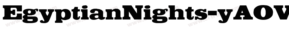 EgyptianNights-yAOV字体转换