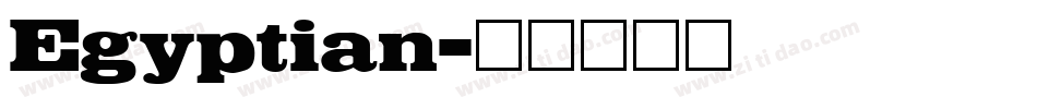 Egyptian字体转换