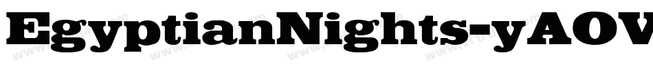 EgyptianNights-yAOV字体转换