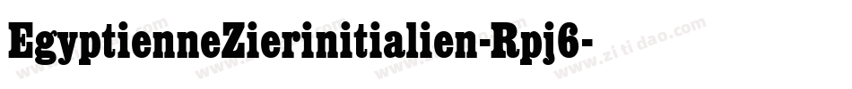 EgyptienneZierinitialien-Rpj6字体转换