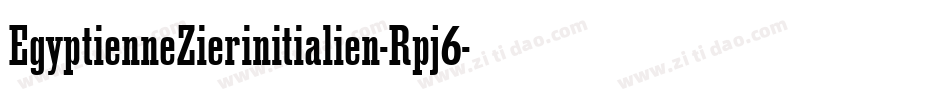 EgyptienneZierinitialien-Rpj6字体转换
