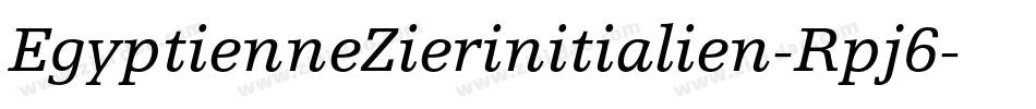 EgyptienneZierinitialien-Rpj6字体转换