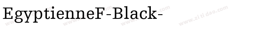 EgyptienneF-Black字体转换